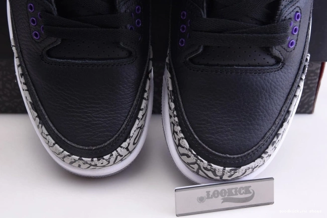 Cheap Court 3 Black Purple Retro Jordan CT8532-050 Air 0811